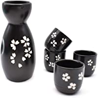 Liwien Sake Set-5 Piezas Sake De CerÁMica Japonesa Tradicionales Botella De Sake Porcelana Cups Tazas De CerÁMica…